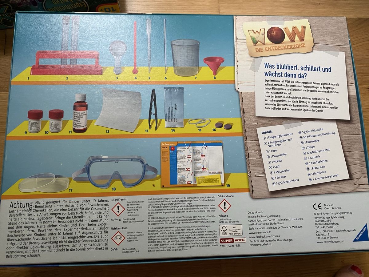 Ravensburger Baukästen: Chemie-Labor Experimentierkasten! – Neu (gemäss Beschreibung) aus Zürich von mes_xgj7 1