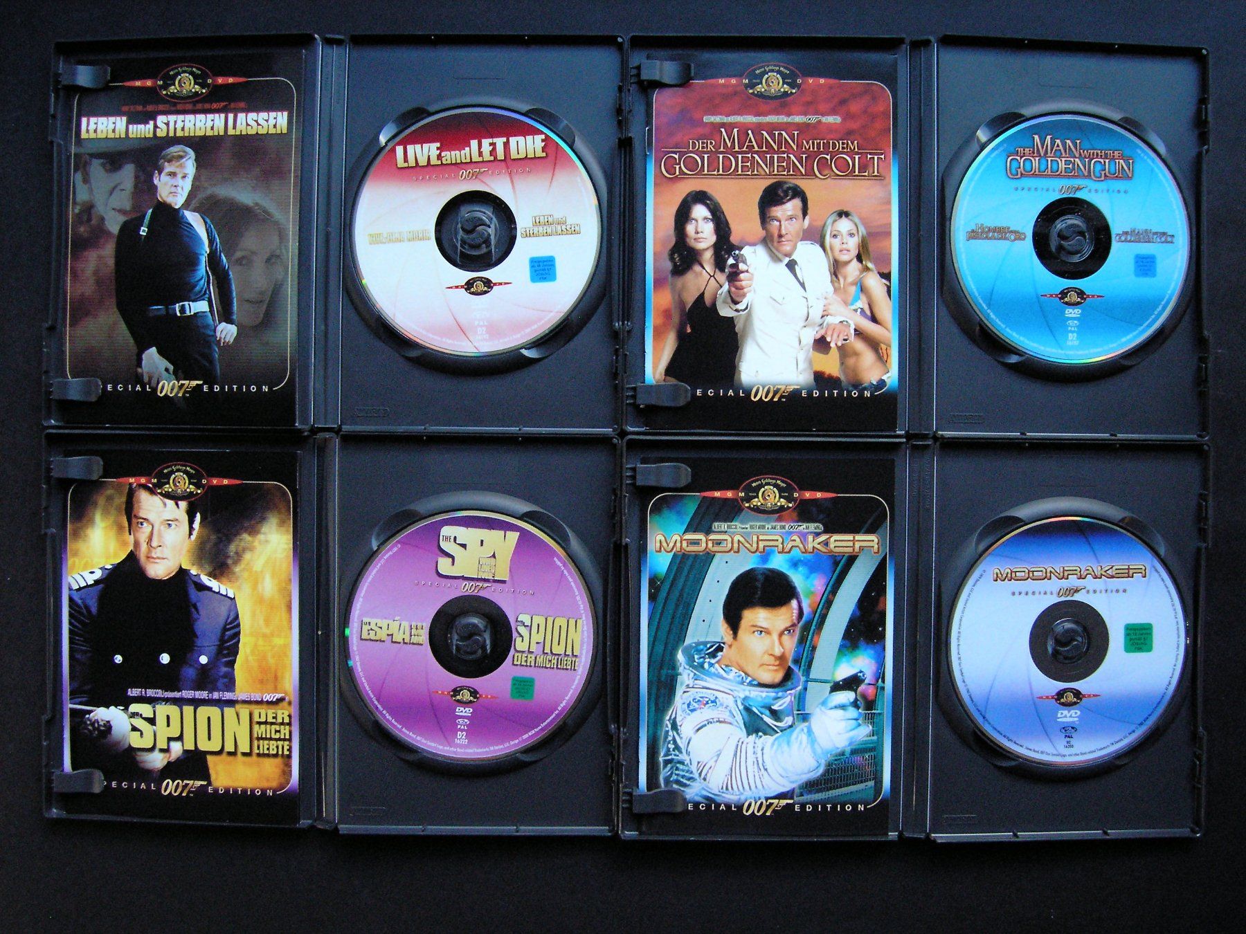 Alle DVDs: JAMES BOND MGM 007 COLLECTION ROGER MOORE EDITION – Gebraucht aus Zuzwil SG von  2