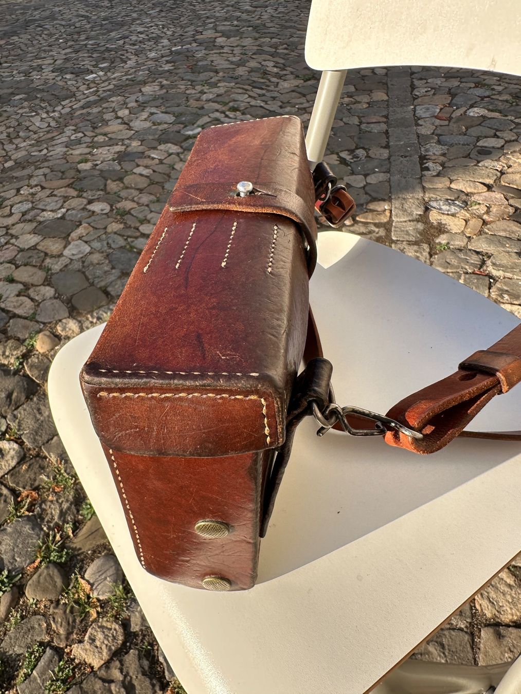 Schweizer Armee Borse: Ledertasche Sanitätstasche Schweizer Armee – Usato da Zürich venduto da atlantis77 4