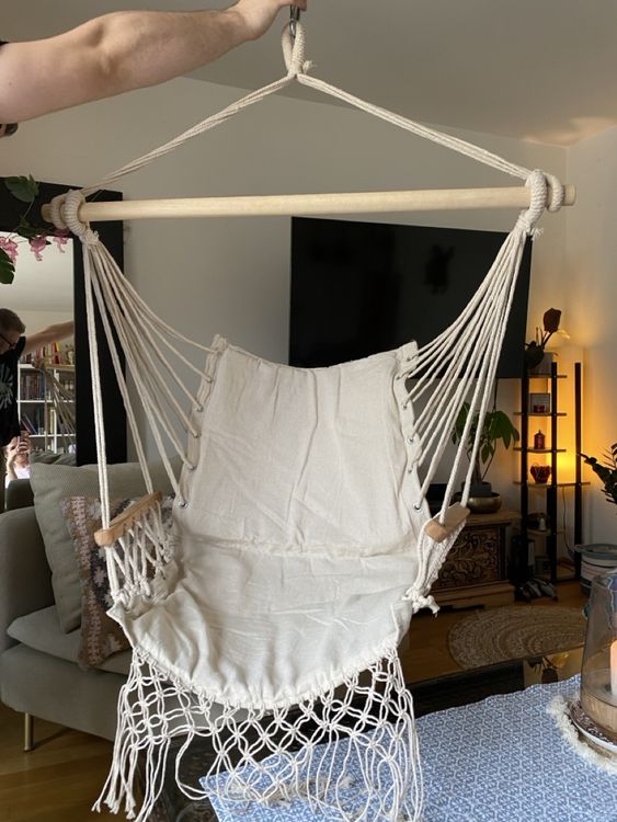 Schöner, neuer Makramee Hängesessel, Hippie/ Boho (Neu (gemäss ...