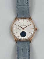 ZENITH "ELITE MOONPHASE"IN 750 ROSÉGOLD MIT DIAMANTEN, 36 MM