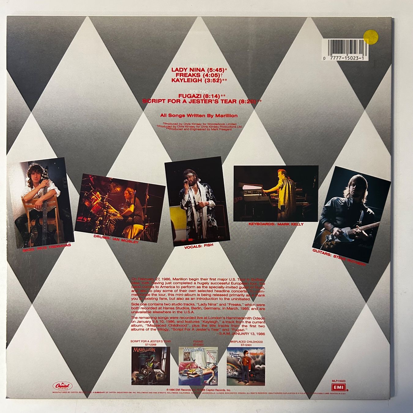 Dischi in vinile: Marillion - Brief Encounter, Vinyl Mini-LP 1986 – Usato da Aesch BL venduto da BernisFlomi 1