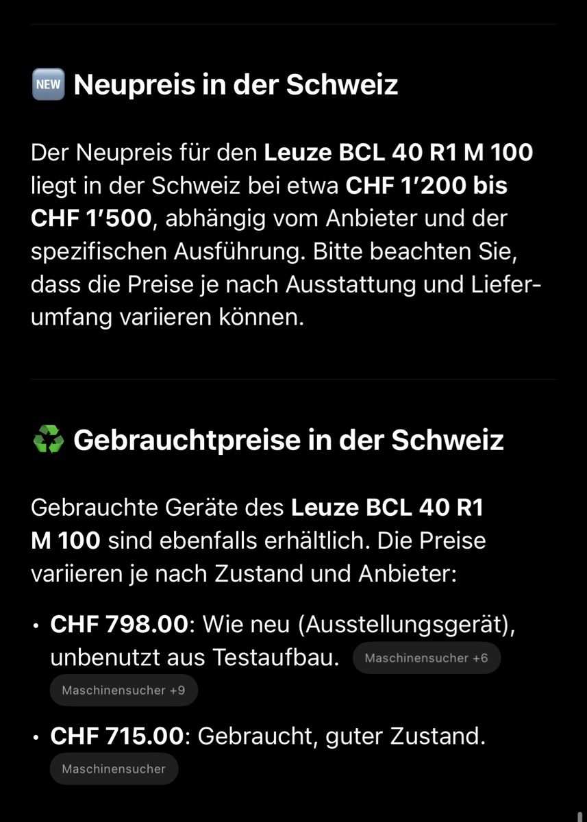 Componenti elettronici: 2x Leuze Electronic BCL 40 M100 Laser Sensor, geprüft Top – Usato da Zwingen venduto da gam_85df 3