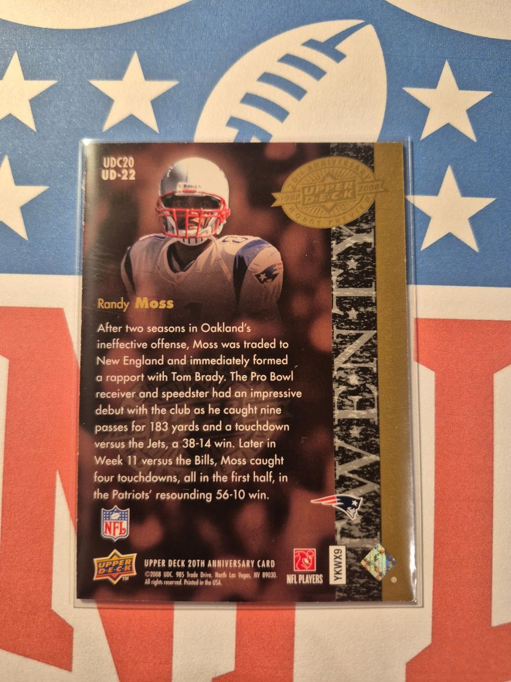 NFL Sammelbilder & Trading cards: NFL Randy Moss New England Patriots – Gebraucht aus Treiten von Sauber73 1