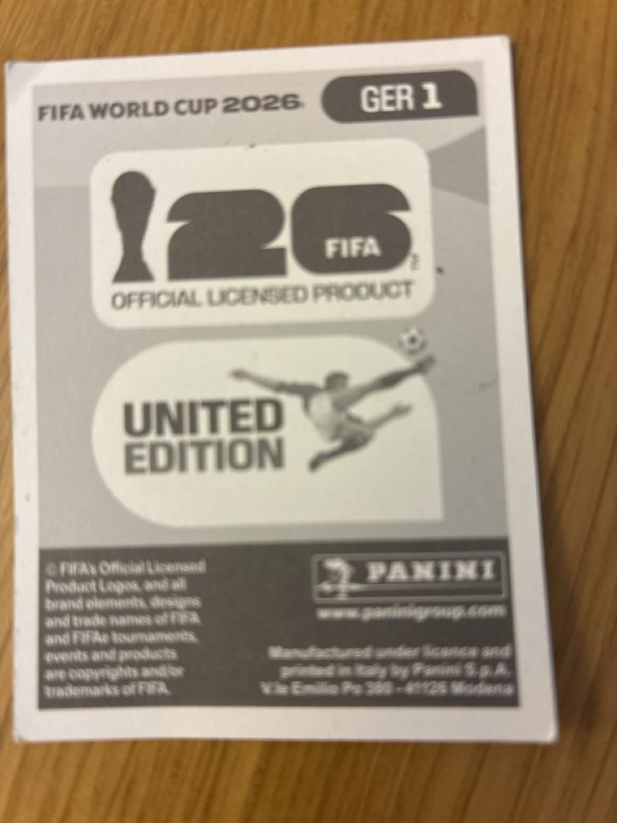 Panini Carte collezionabili: Panini WM 2026 GER 1 – Nuovo (secondo la descrizione) da Basel venduto da leonharda 1