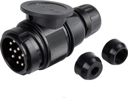 13-polig Anhängerstecker Kunststoff