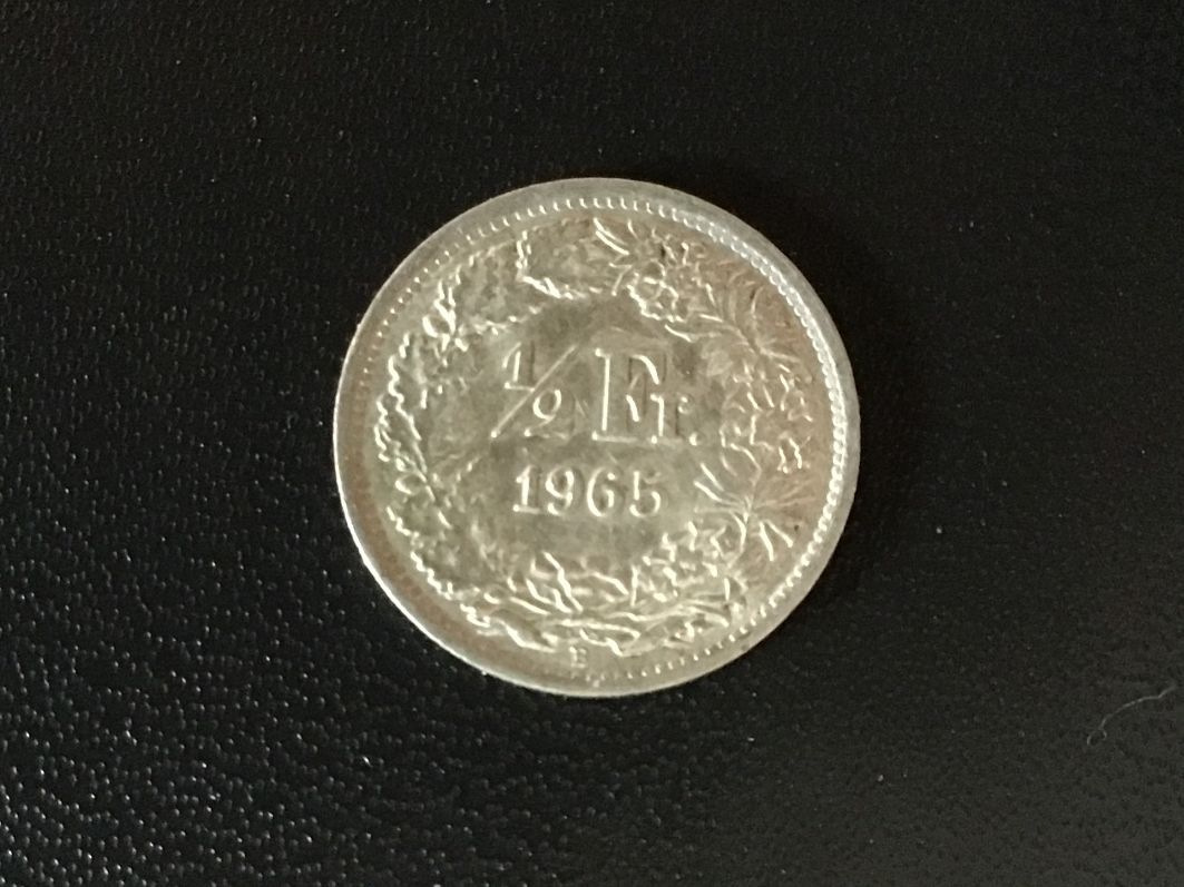 Tutti le monete: Silber 1/2 Franken1965 – Usato da Urtenen-Schönbühl venduto da banknote08