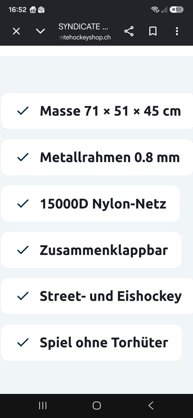 Spiele: 2 Streethockey Minigoal – Gebraucht aus Büron von cumulus1984 4