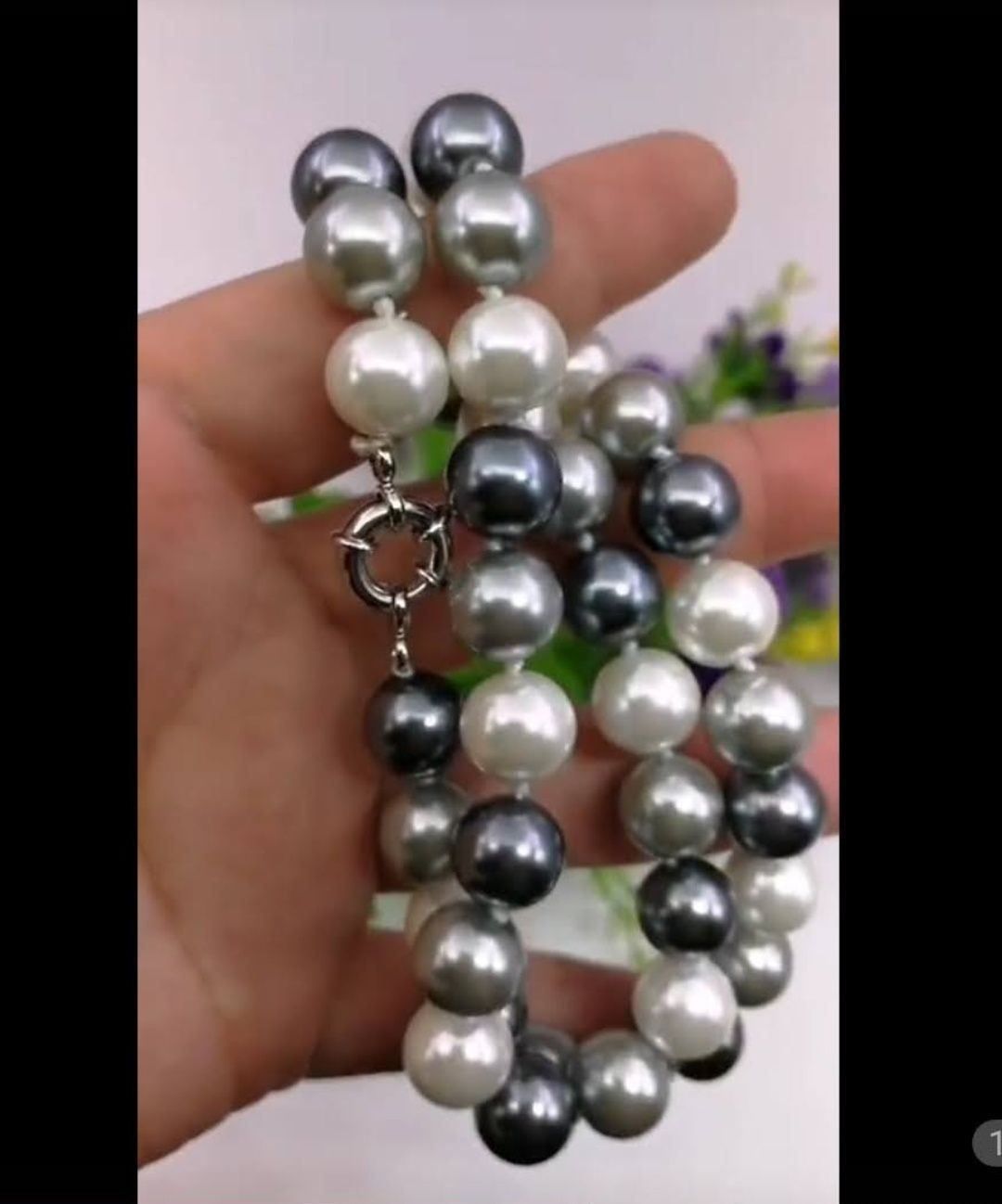 Perle (finte): Shell Pearlen Kette - Pearl Necklace – Nuovo e nell'imballaggio originale da Zürich venduto da FavourOnline 2