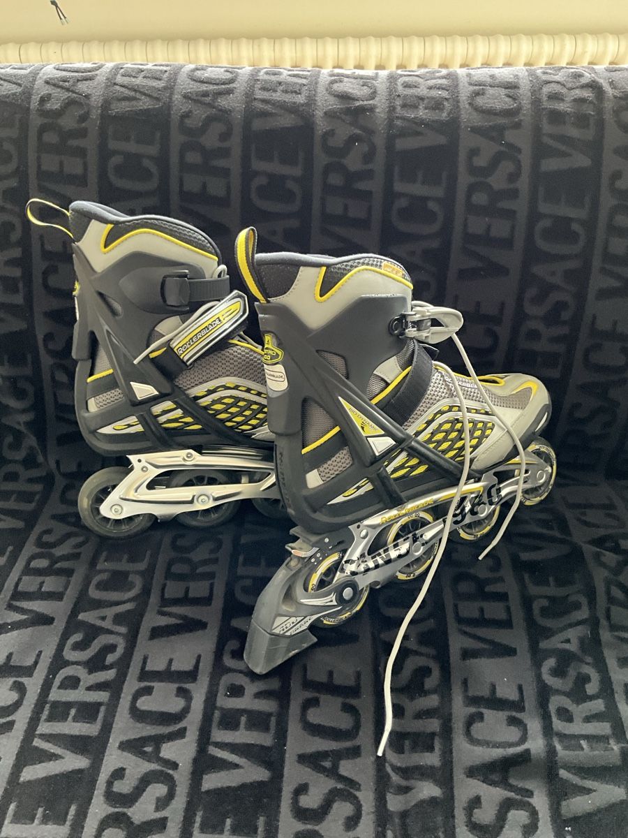 Pattini in linea & Pattini a rotelle: Inline Skates Rollerblade Grösse 43 Grau Gelb – Usato da Zürich venduto da thovala 1