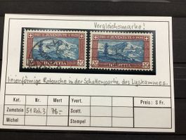 🇨🇭Briefmarken Pro Juventute Abart 51.3.03