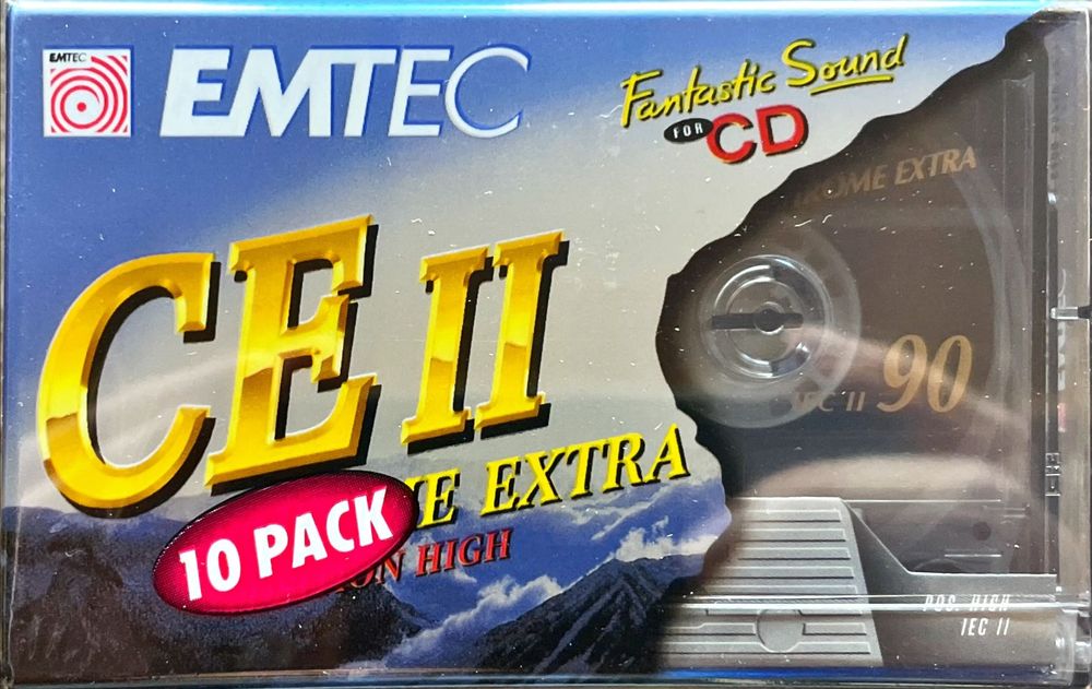 Emtec Ce Ii Chrome Extra 60 Minutes Cassette Tape