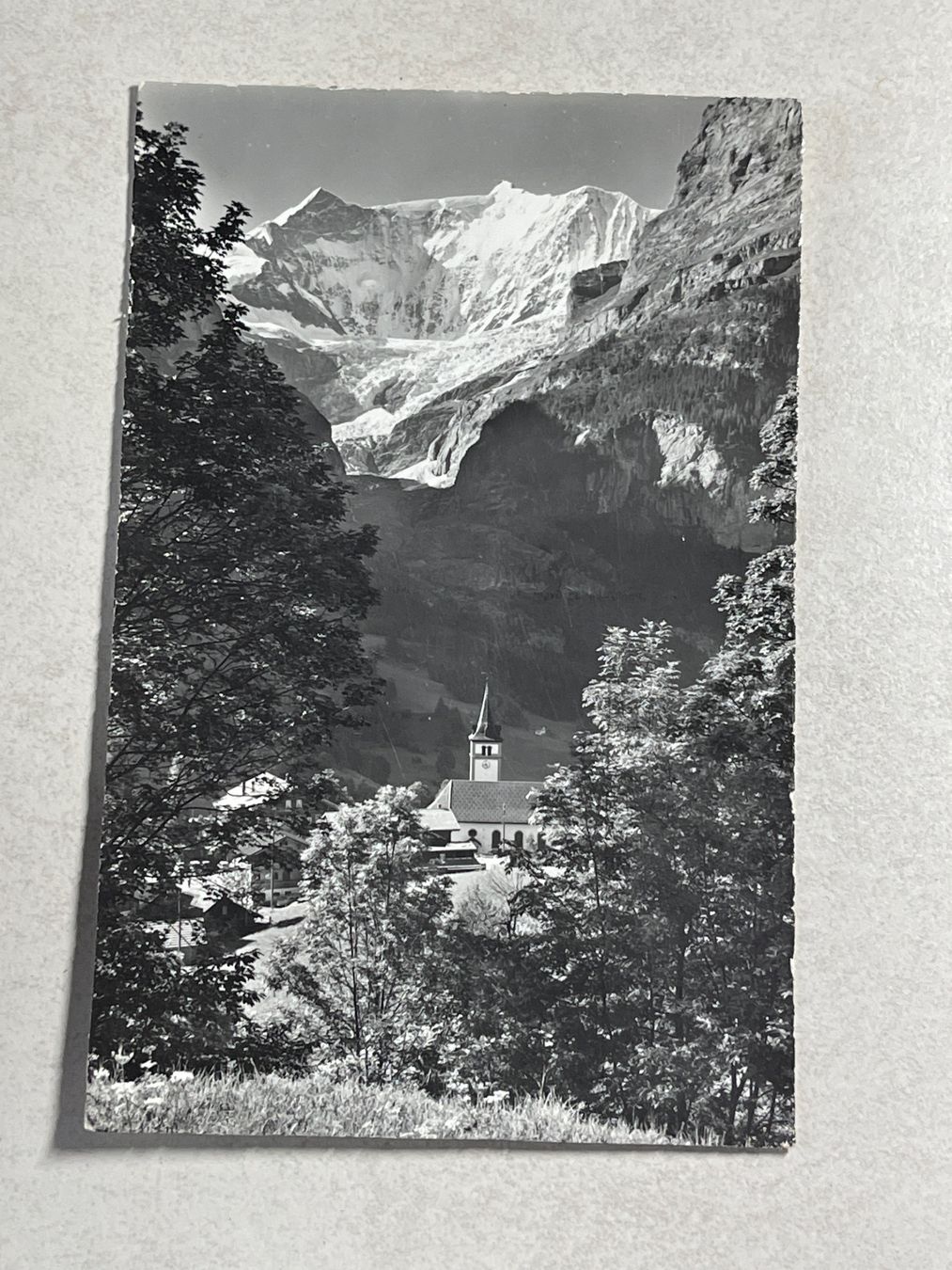 Cartoline postali: Vintage Postkarte Grindelwald, Kirche, – Usato da Strengelbach venduto da Aschatan5