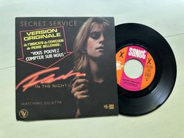 SECRET SERVICE tolle Single Flash in the night 80's Kult Top