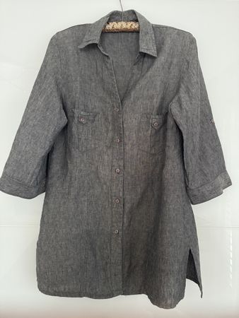 Tunika/Bluse 100% Leinen von Amma+Rachel in der Gr. L