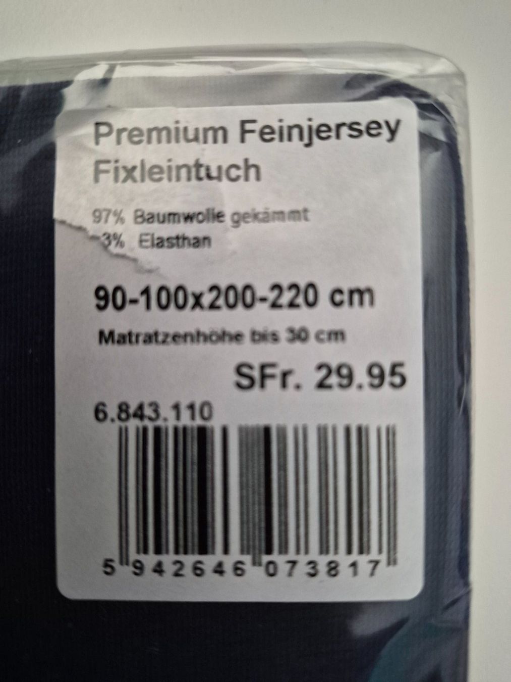 Coop Biancheria da letto: Fixleintuch Premium Feinjersey – Nuovo e nell'imballaggio originale da Derendingen venduto da BAK01 2