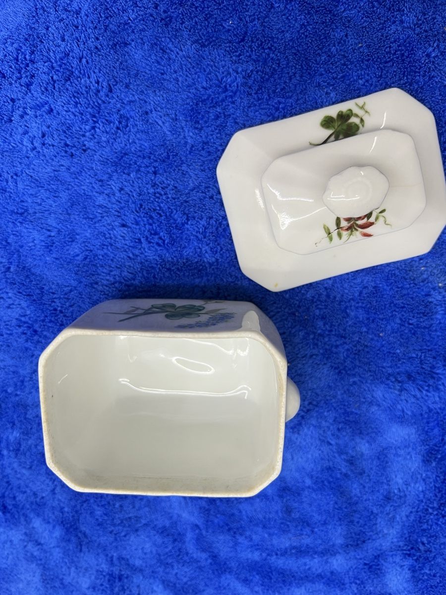 Zuccheriere: Zuckerdose mit Deckel, Blumendekor – Usato da Rotkreuz venduto da Migu2012 4