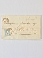 Antike Briefmarke Schweiz Sitzende Helvetia, ca. 1863