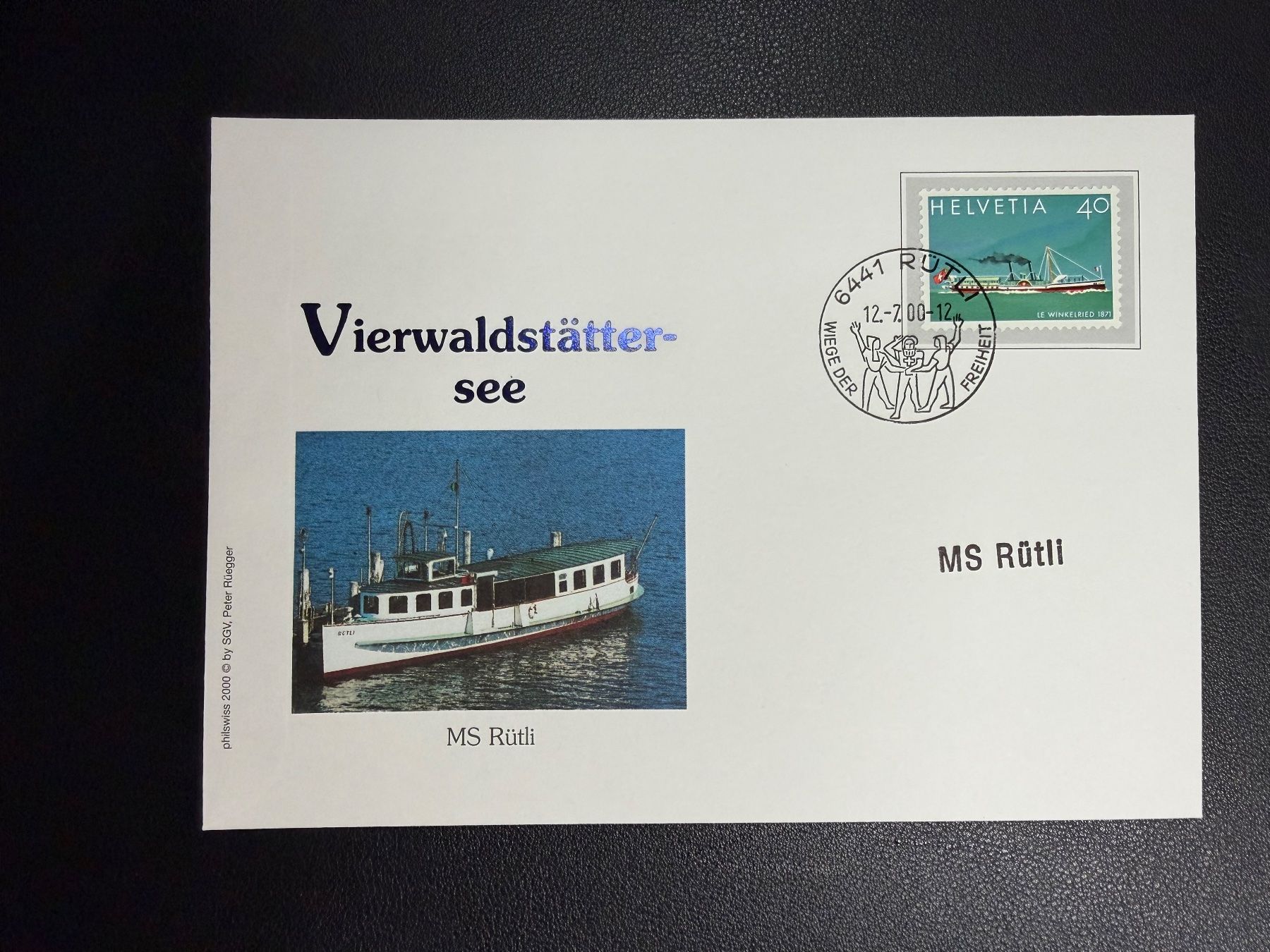 Tutti i francobolli: Schweizer Schiffspost Vierwaldstättersee MS Rütli 2000 – Usato da oberrüti venduto da jeanmei