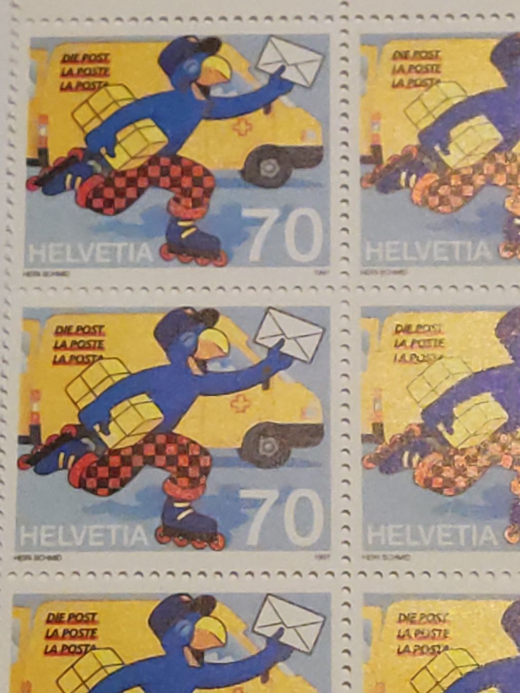 Tutti i francobolli: Globi  Briefmarke  6x 70 Rappen postfrisch – Nuovo (secondo la descrizione) da Laufen venduto da Sunjupite7 3
