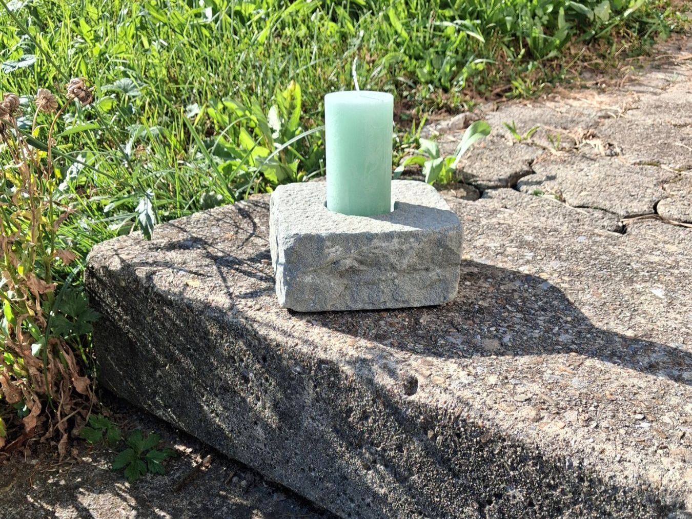 Kerzenständer: Kerzenhalter aus Naturstein – Neu (gemäss Beschreibung) aus Allenwinden von fro_rn8v