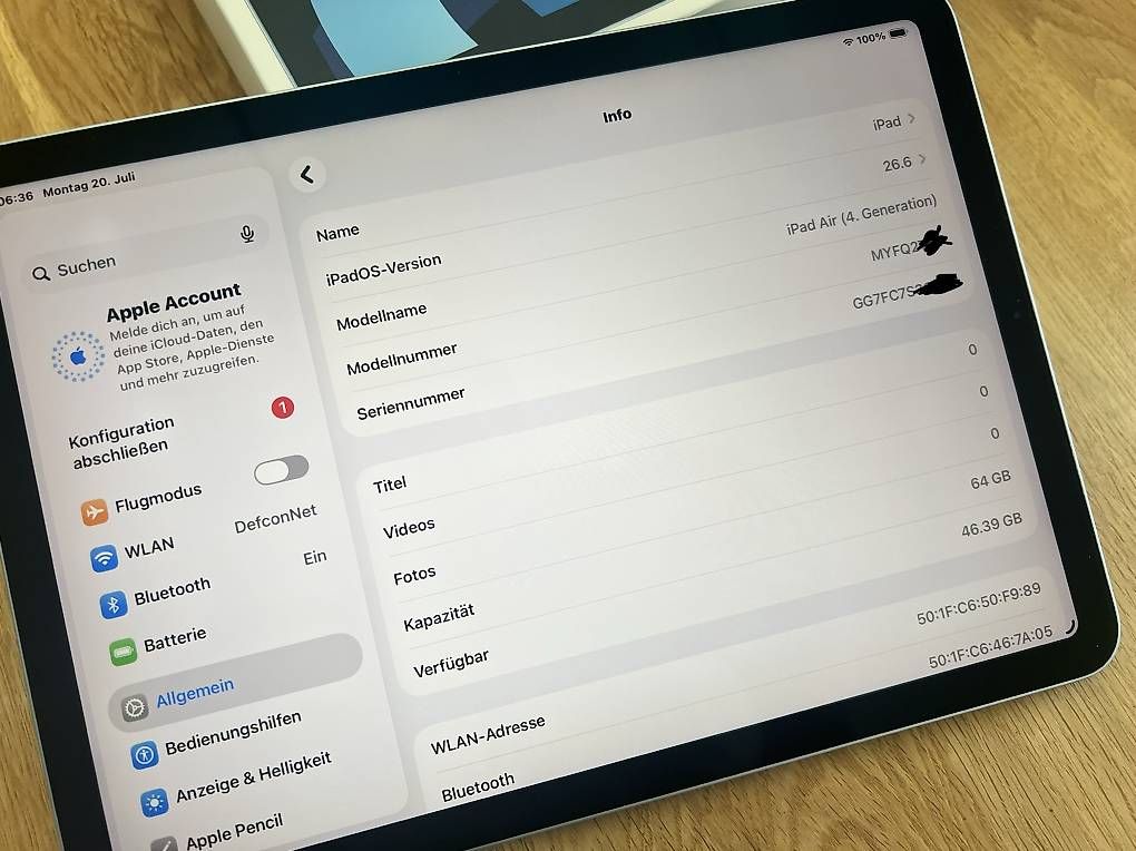 Apple Tablet PC: IPad Air 64GB 4th Gen – Usato da Weinfelden venduto da Manuchao81 1