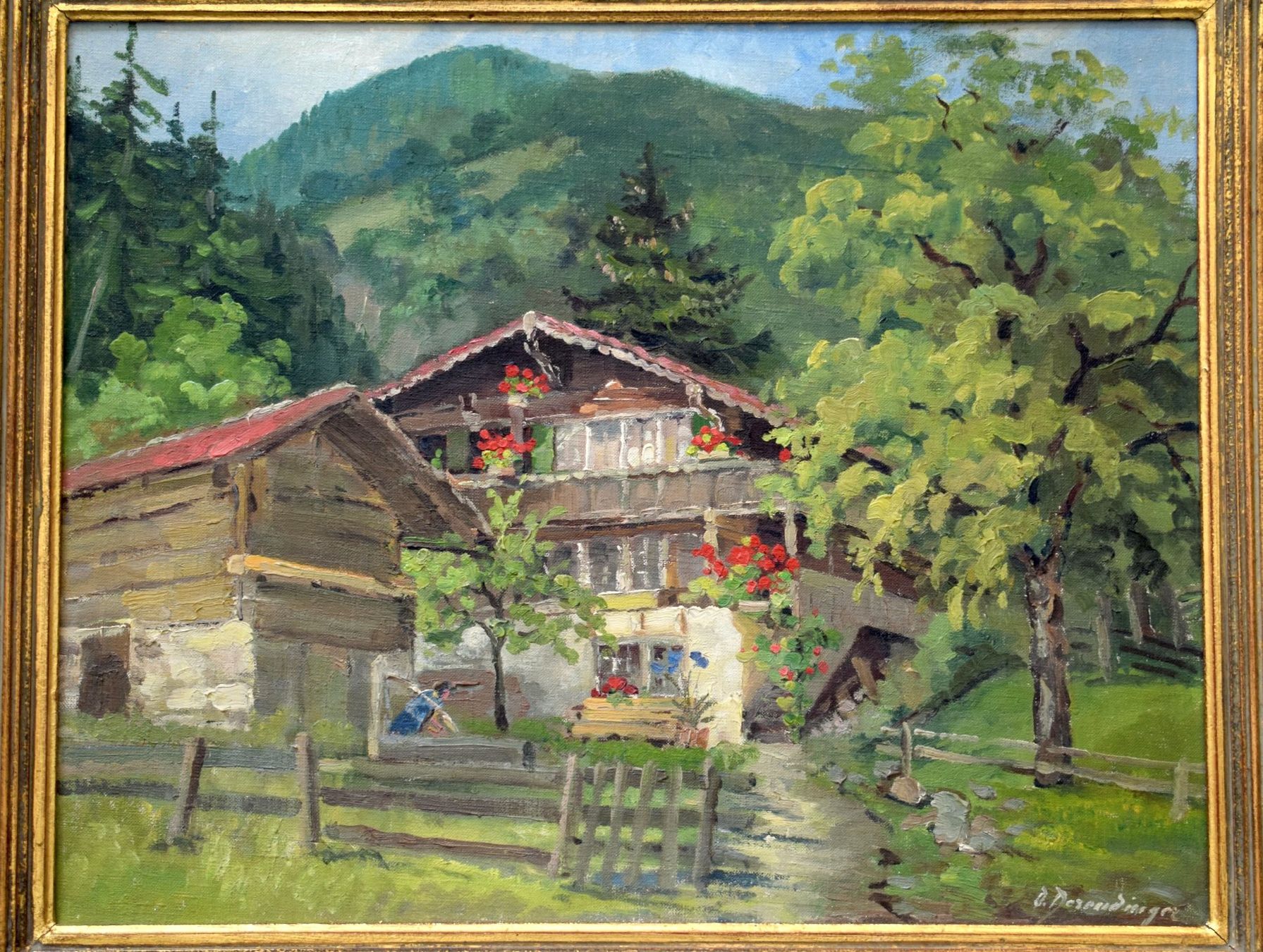 Tableaux: TOP Olga Derendinger-Roux Brienzer Chalet Brienz Bern – D'occasion à Zürich par Kunstvoll 2