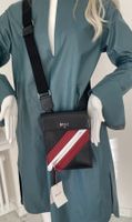 Bally Leder Tasche Unisex Schwarz mit streifen
