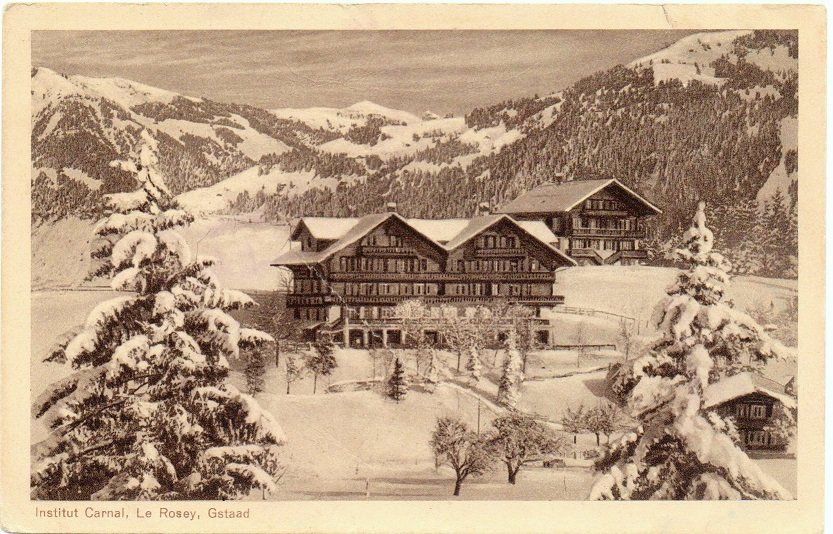 Cartes postales: GSTAAD Institut Carnal, Le Rosey – D'occasion à Jona par philajona