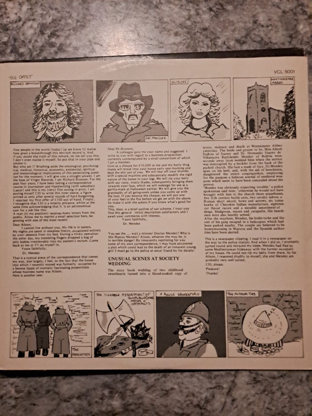 Dischi in vinile: 10" LP  Various "Guillotine"  Virgin – Usato da Uetendorf venduto da Essiggurken 3