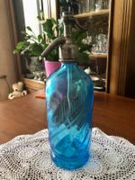 antike blaue Syphonflasche „Plattner-Messmer, Liestal“