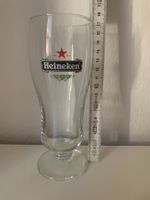 Bierglas Heineken, Erbstück aus Glassammlung, unbenutzt