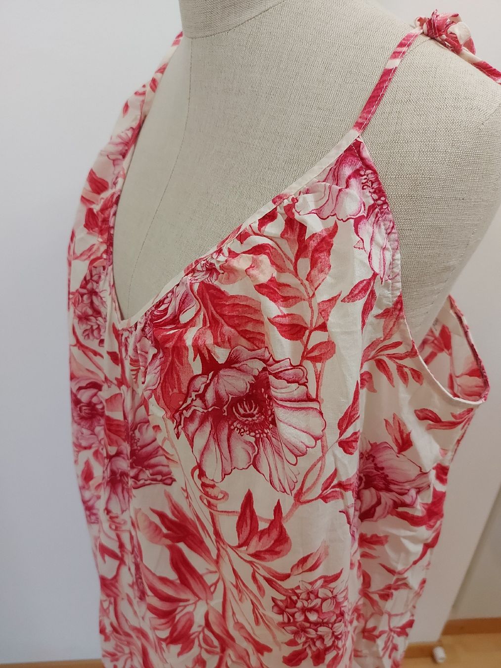 H&M Vestiti: Kleid, pink/weiss, Baumwolle, Gr. L – Usato da Oberengstringen venduto da PaolaDe 3