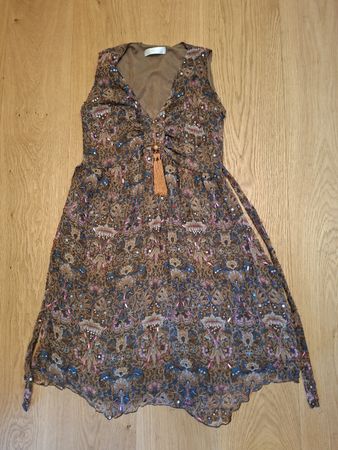 Robe Bel Air imprimée T 36 100% soie 