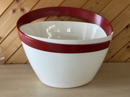 Grosser Weinkühler / Weinkübel von Patrick Jouin. Rot/Weiss