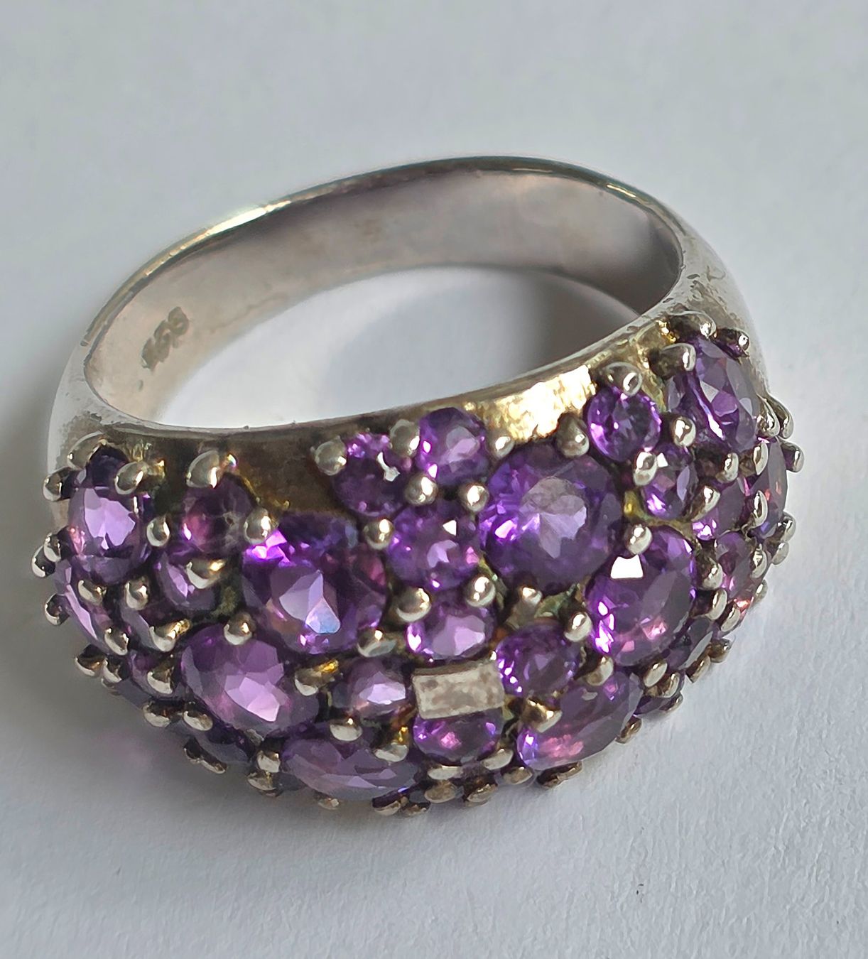 Anelli: Ring Silber mit Amethysten Grösse 59  Neu – Nuovo (secondo la descrizione) da Zürich venduto da benedikt12 5