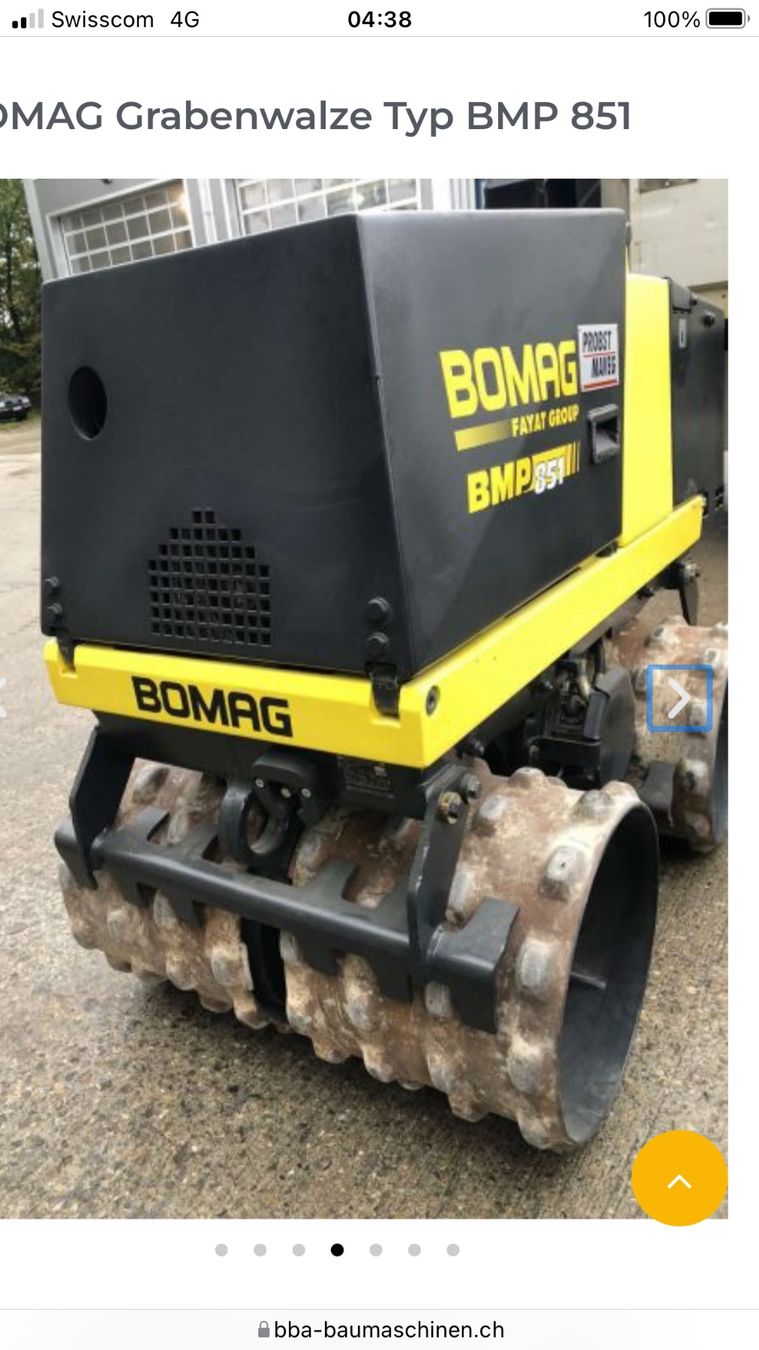 Bomag Tutte le macchine: Bomag Grabenwalze BMP 851 – Usato da Bülach venduto da labf 4