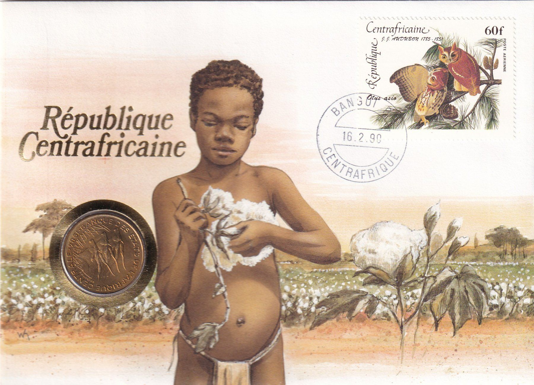 Tutti le monete: Münzbrief    Republique Centrafricaine – Usato da Neuchâtel venduto da karlpierrino