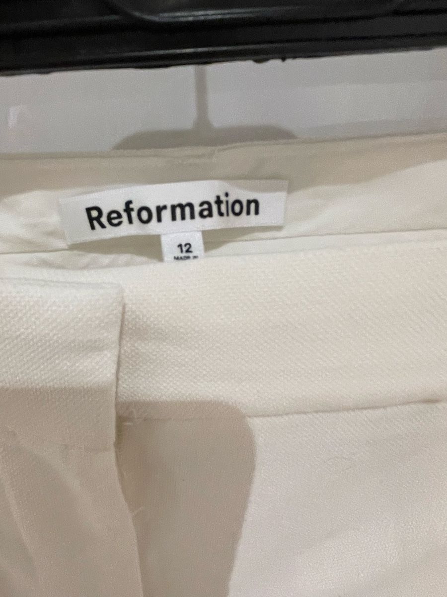 Reformation Pantaloni: REFORMATION weisse Hose – Usato da Mauren venduto da toppiloppi 4