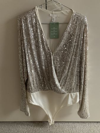 Pailletten Stringbody von H&M Gr. XXL Neu