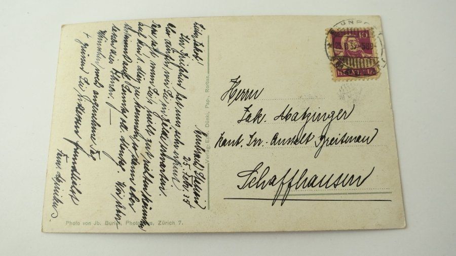 Cartoline postali: Rorbas - Freienstein - Tössbrücke - 1935 – Usato da Jona venduto da centumprata 1