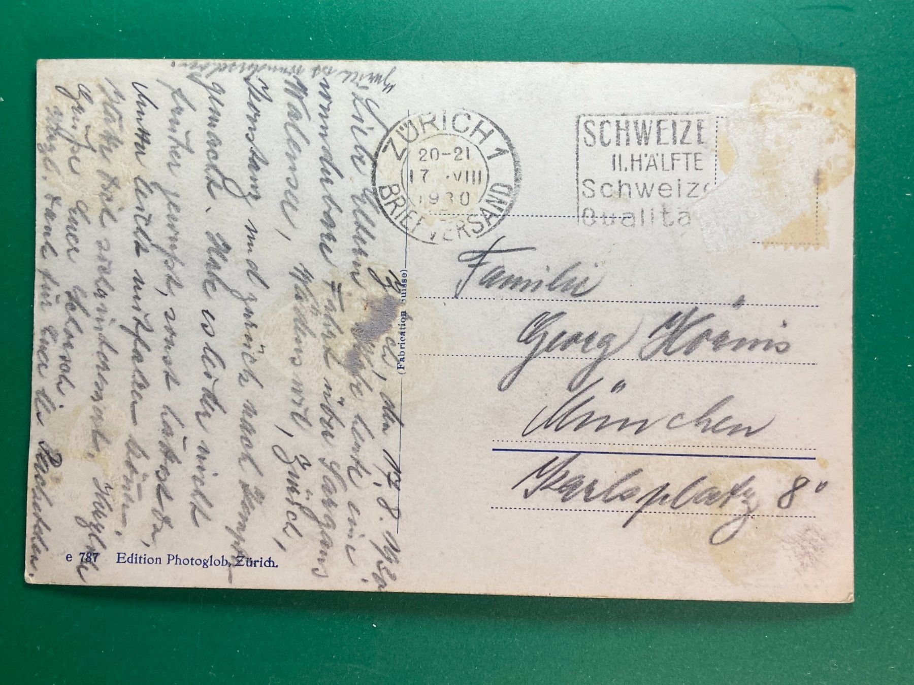 Cartoline postali: Zürich – Usato da Steg VS venduto da danwer74 1