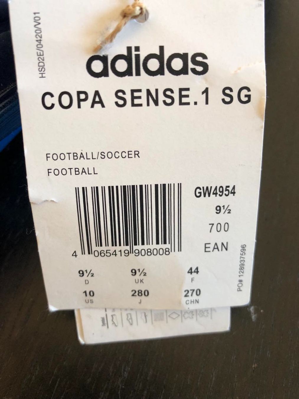 Adidas Scarpe da uomo: ADIDAS COPA SENSE.1 SG GRÖSSE 44 – Nuovo e nell'imballaggio originale da Münchenstein venduto da alessioivan 1