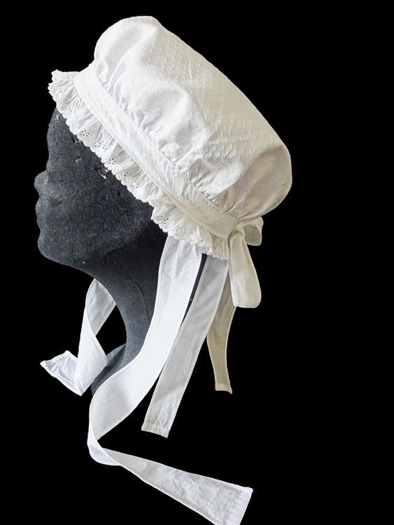 Mittelalterliche Spitzenhaube – Weißer Dienstmädchenhut Für Karneval, Mottopartys & Cosplay