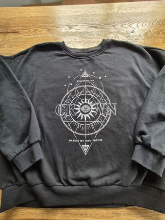 Only Pullover schwarz mit Motiv Grösse XL guter Zustand