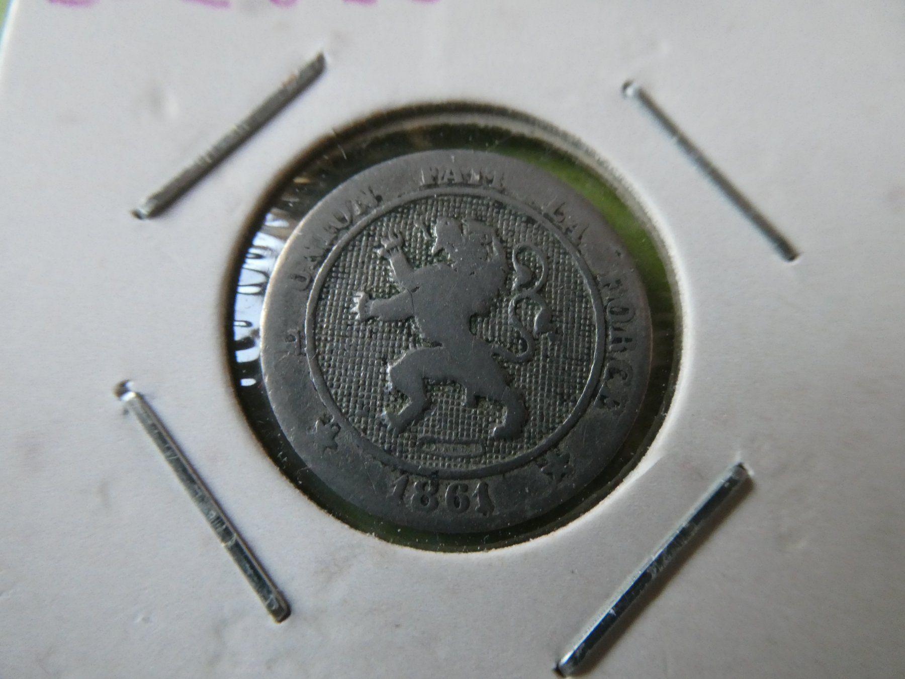 Toutes les monnaies: Belgien 1861, 5 Centimes – Neuf (Voir description) à Hinterforst par rohusri