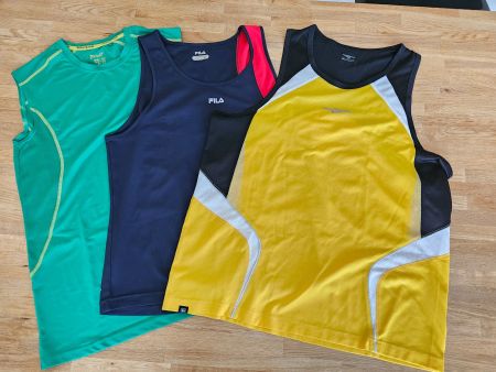 Tank Top Herren 3 Sport Shirts ärmellos Grösse L/XL , Neuw.