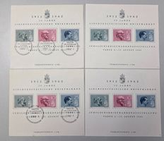 4 Bogen Liechtenstein 1962 50 Jahre Jubiläumsausstellung