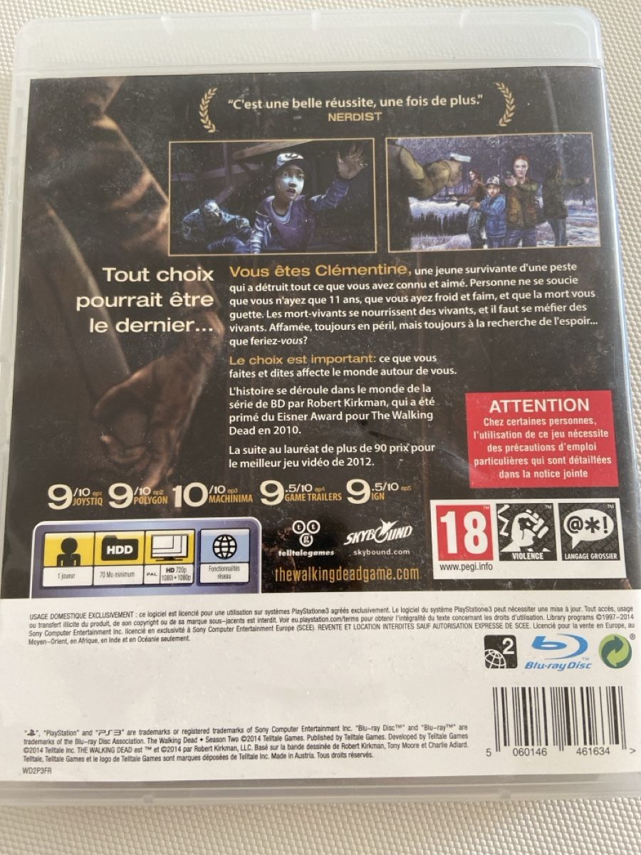 Giochi: The Walking Dead Season Two PS3 jeu vidéo – Usato da Cortaillod venduto da Ava1725 1