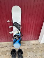 Snowboard Set: Board, Bindung & Schuhe Gr. 43